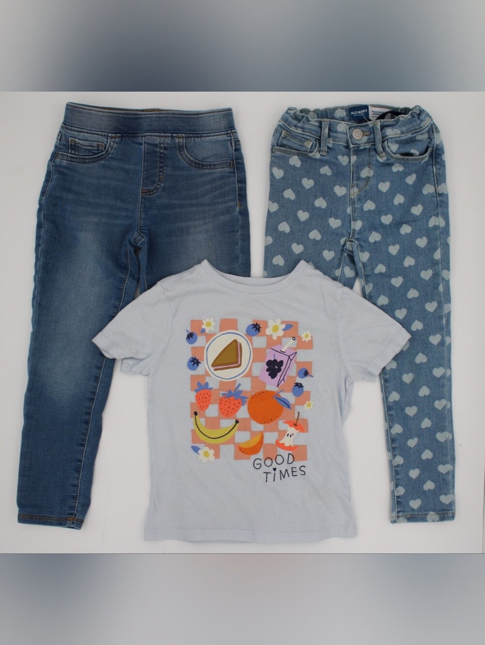 Girls 5T/5 3pc Jeans & Tee Bundle – Old Navy & Jumping Beans